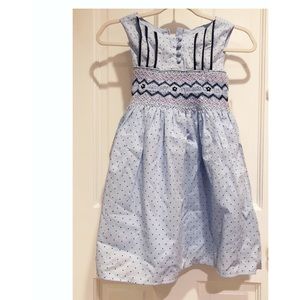 NWT Dotted Smocked Dress in 2T Charter Club